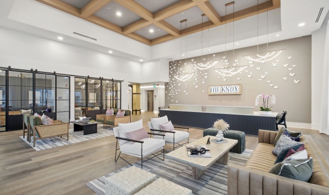 Leasing center at The Knox